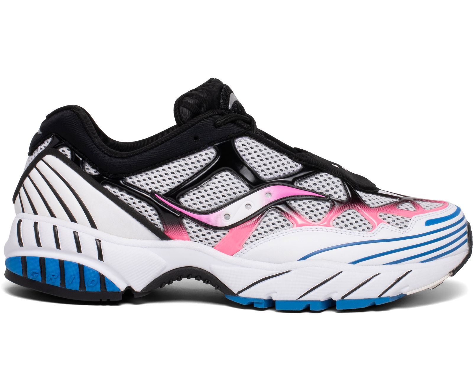 Men\'s Saucony Grid Web Originals White / Pink / Blue | Singapore 375AHKP